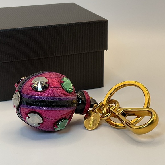 Miu Miu Pink and Gold Keychain/Bagcharm with Studded Accents - Picture 1 of 7